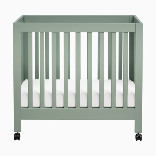 babyletto Origami Mini Crib - Light Sage