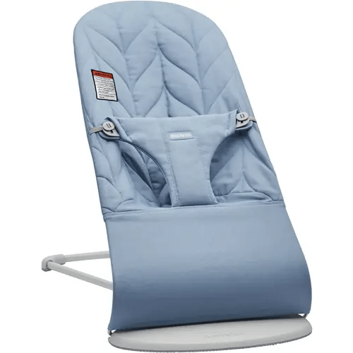 BabyBjörn Bouncer Bliss, Cotton, Petal Quilt, Blue