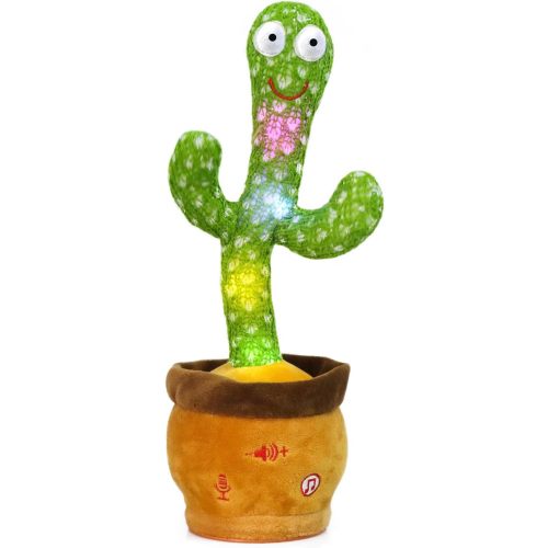 Emoin Talking Cactus Toy, Interactive Toys Dancing Cactus Toy Mimicking Repeating What You Say, Toddler Infant Baby Toys Gifts for 6 7 8 9 10 Month Old Baby Toys for 1 2 3 Year Old Boy Girl