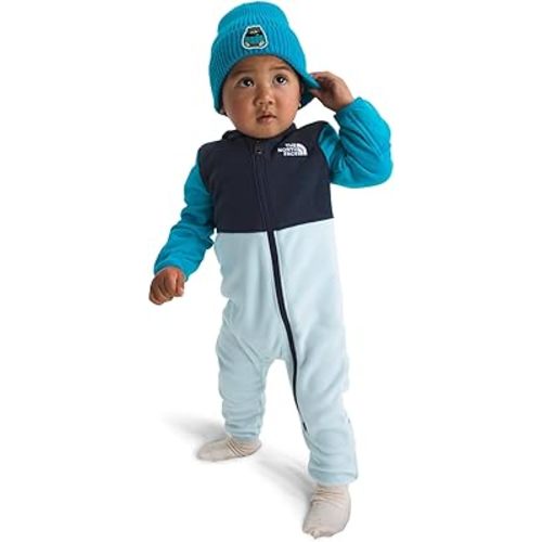 The North Face baby-boys Glacier One-piece | Polar Fleece Onesie With Built-in Mitts & Booties for Boys & Girls