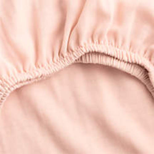 Supersoft Gingham Lilac Rose Organic Cotton Gauze Baby Crib Fitted Sheet
