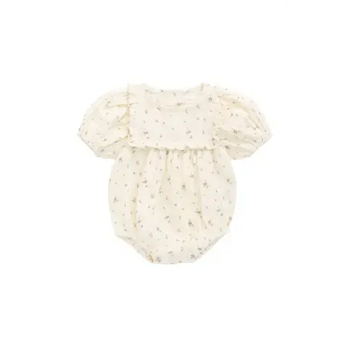 Organic Cotton Muslin Odette Playsuit - Dina Antique