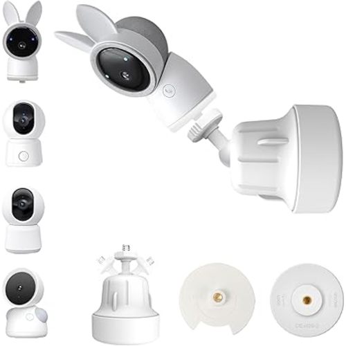 Baby Monitor Mount Stand Compatible with ARENTI 2K Alnanny A4 Baby Camera with 1/4" Threaded Hole,Flexible Adjustable Baby Monitor Wall Mount Holder, Perfect View Angle and Easy to Install