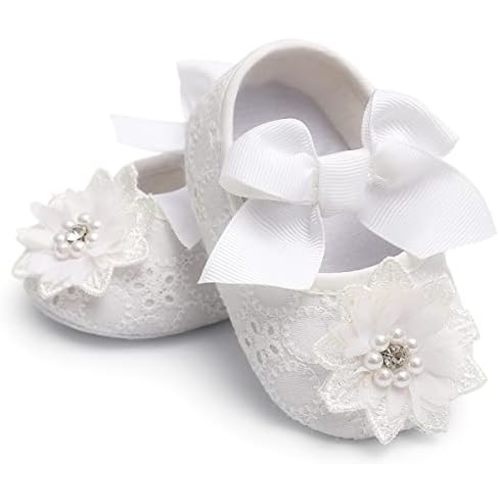 Baby Shoes Mary Jane Flats Non Slip Soft Sole Infant Toddler Sneakers First Walkers Party Christmas Dress Shoes