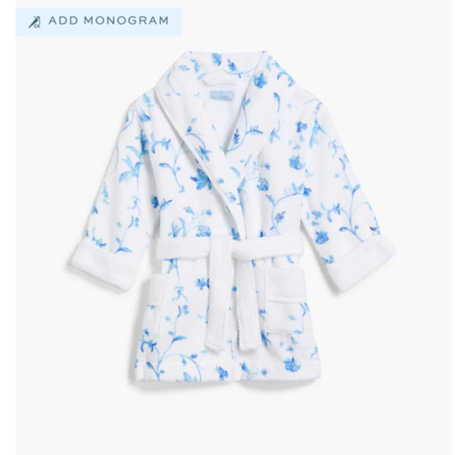 The Baby Hotel Robe - Blue Botanical - Hill House Home