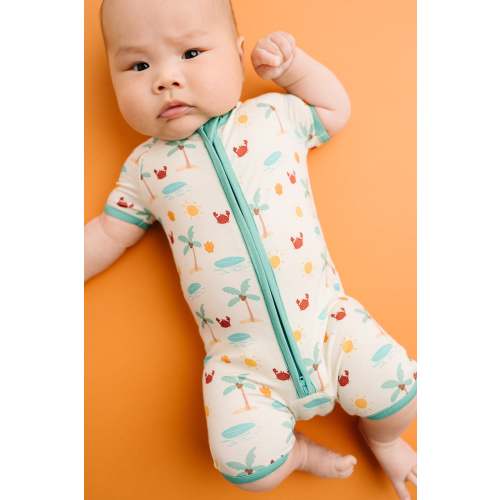 Wave Crawler Bamboo Short Romper