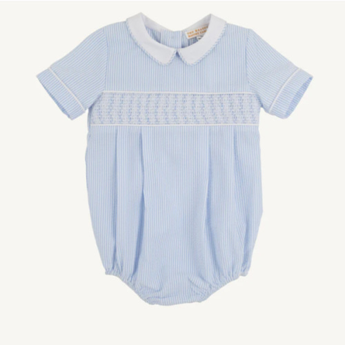 Bradford Bubble - Breakers Blue Seersucker with Worth Avenue White