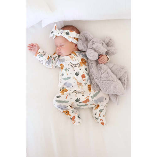 Safari Snuggles Zipper Footie