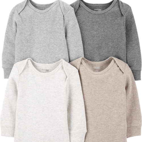 Simple Joys by Carter's Unisex-Baby 4-Pack Long-Sleeve Thermal BodysuitBodysuit