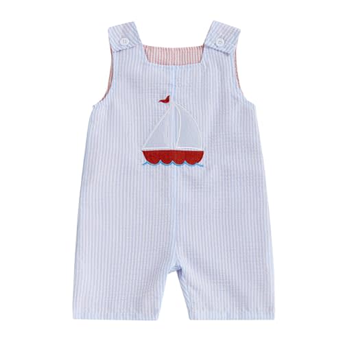 Amnnchya Newborn Baby Boy Girl Clothes Stripes Sleeveless Romper Infant Embroidery Bodysuit Cute Summer Spring Outfit