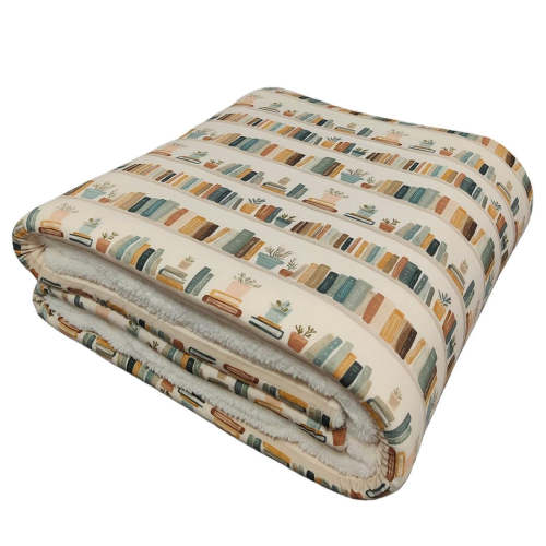Little Library Fuzzy Bamboo Blanket