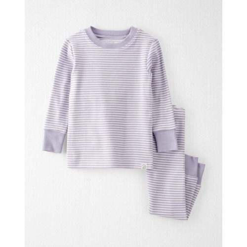 Baby Girl Striped Organic Cotton Pajamas Set