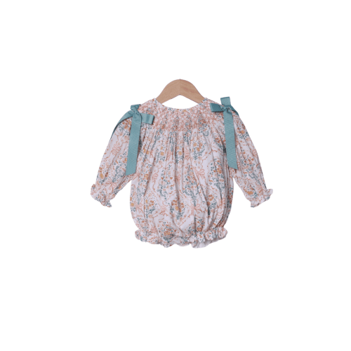 Smocked Heirloom Fall Floral Bouquet Bubble