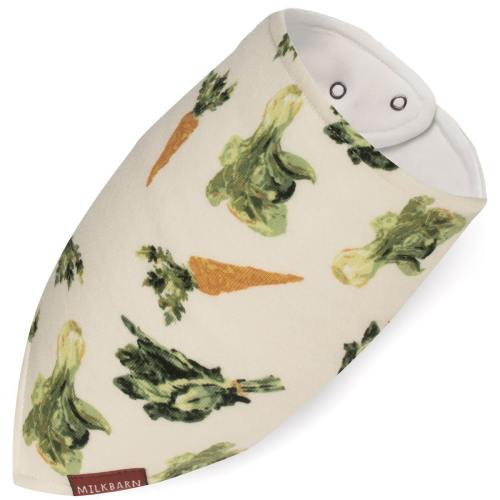 Fresh Veggies Organic Cotton Three-Layer Kerchief Bib