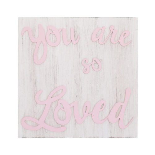 Harriet Bee Nojo Ean You Are So Loved Wood Nursery Framed Art | Wayfair