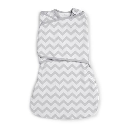SwaddleMe Gray Chevron Love Sack Swaddle Blanket - Large