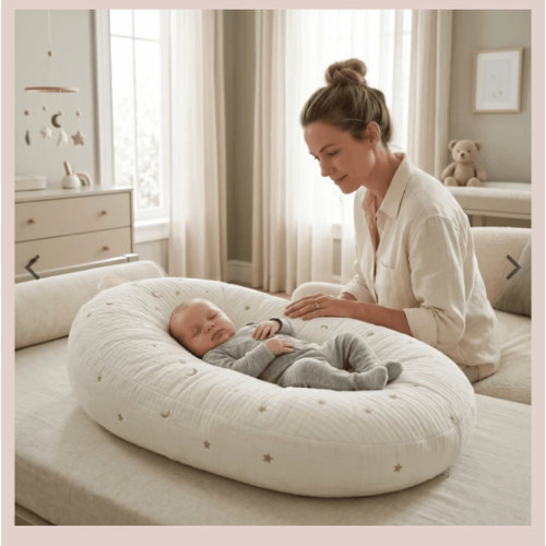 SnuggleNest™ Cozy Cotton Baby Lounger