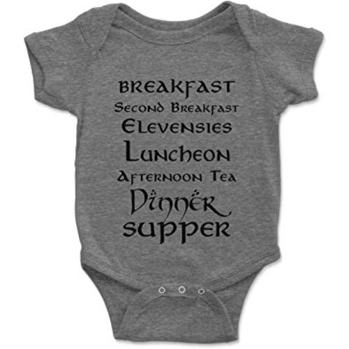 Brain Juice Tees Second Breakfast Baby One Piece
