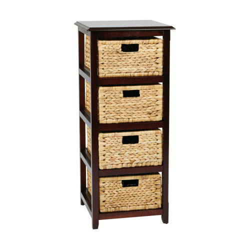Longshore Tides Ottilie 4 Drawer Stackable Wood Storage Chest & Reviews | Wayfair