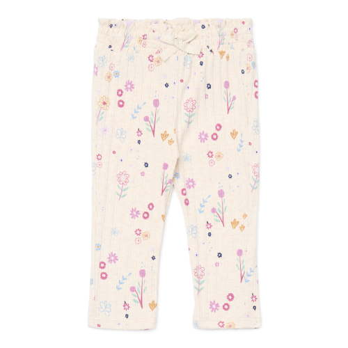 Garanimals Baby Girls Ruffle Waist Print Ribbed Leggings, Sizes 0M-24M