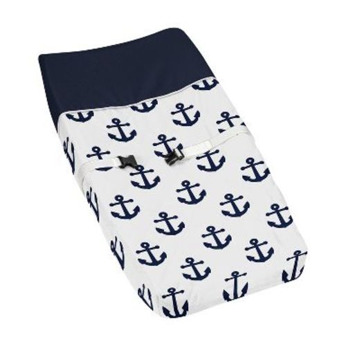 Sweet Jojo Designs Boy or Girl Gender Neutral Unisex Changing Pad Cover Sailor Blue and White