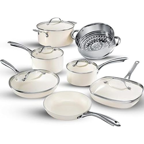 Gotham Steel 12 Pc Ceramic Cookware Set