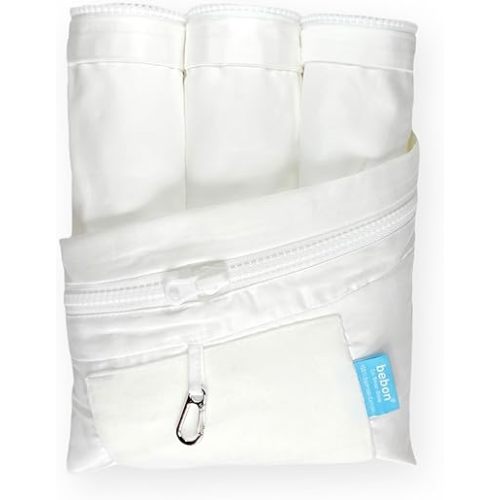 3-Piece Zip-Swap Crib Sheet Set – 2 Tops + 1 Base Layer, 100% Egyptian Cotton 400 TC, Quick-Zip Off for Stress-Free Nighttime Changes, Fits Standard Crib Mattress (White)
