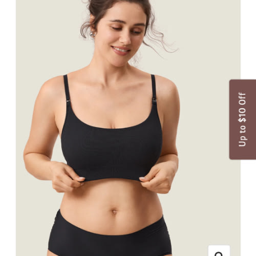 Ribbed Scoop Nursing Bralette