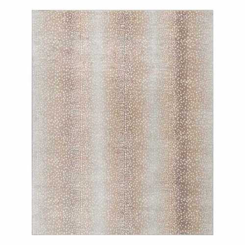 Crosby St. Roma Neutral Fawn Print Area Rug | At Home