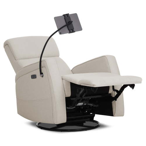 Buybuy BABY by Evolur Maverick Power Recline Glider with Device Holder, Light Sand