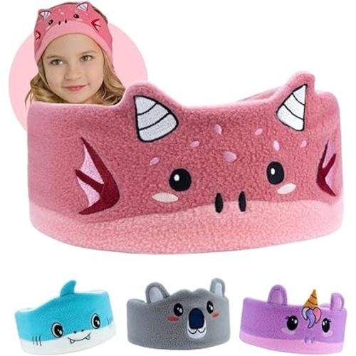 Original Toddler & Kids Headphones - Bluetooth Wireless & Wired Headband - Comfortable Fit - Safe Volume Limited - Adjustable for Travel, Learning, and Sleep (Ember The Dragon)