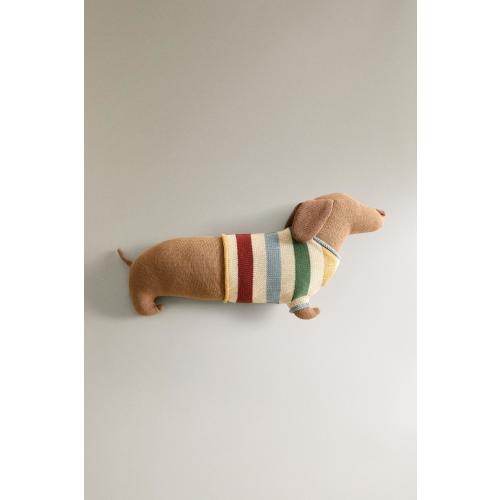 CHILDREN'S DOG KNIT CUSHION
