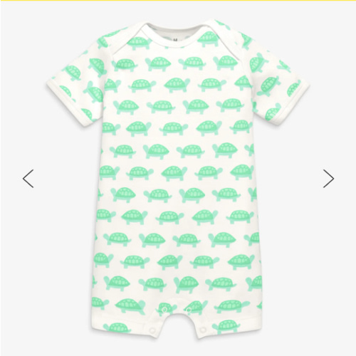 Organic animal friends babysuit shortie | Primary.com