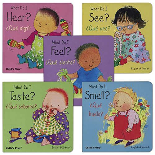 Kaplan Early Learning My Five Senses Bilingual Board Books - Set of 5