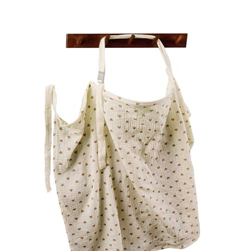 Nursing Cover Up for Breastfeeding - 1 Pack Quick Magnetic Closure Breastfeeding Cover Up for Mom with 100% Cotton Muslin | Nursing Clothes for Breastfeeding | Breastfeeding Essentials