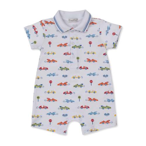 Sizzling Speedway Short Playsuit w/ Collar