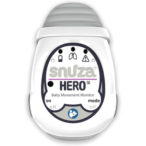 Snuza Hero SE Wearable Child-Care Aid with Patented Sensor Technology | Detects & Reports Movement Activity | No WiFi, Cords, or Sensor Pads | Portable and Easy to Set Up and Use