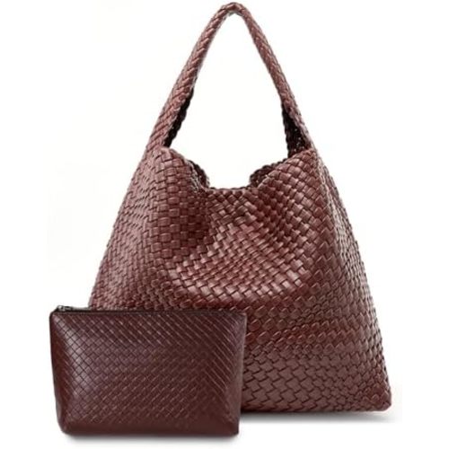 Large Woven Tote Diaper Bag