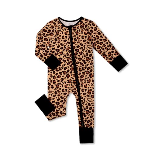 Weiwei Pajamas for Baby Boys & Girls, Viscose from Bamboo Footie Pajamas Convertible Newborn Sleeper, Zipper Onesie 0-24M,YKK