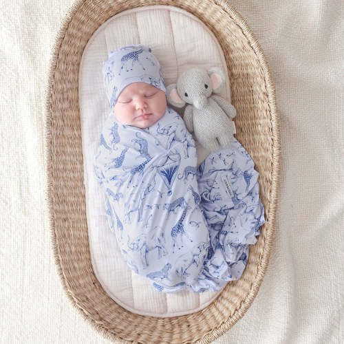 Noah Swaddle Beanie Set
