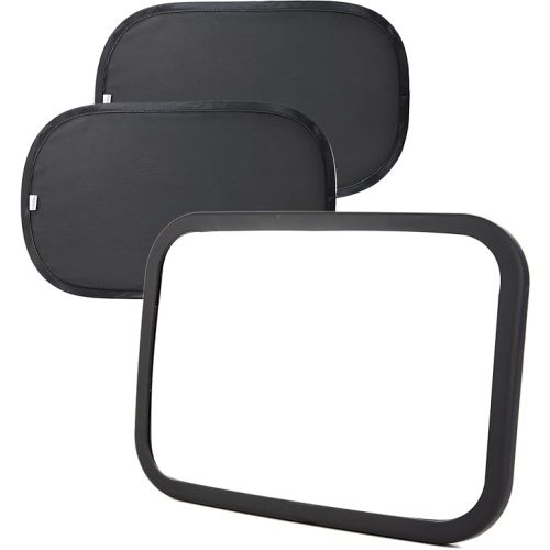 Baby Car Mirror Backseat, Black | Most Stable, Premium Matte Finish, Ultra High Definition PMMA Material, Secure and Shatterproof