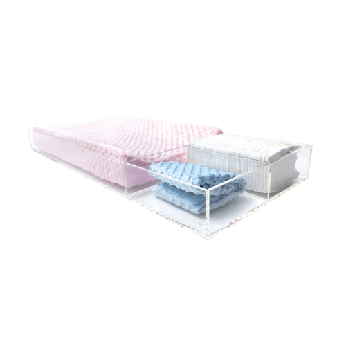 LELLOBABY™ - 8mm Thick Deluxe Edition Acrylic Diaper Changing Tray PLU