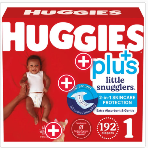 Huggies Little Snugglers Plus Diapers Size 1-2 Costco