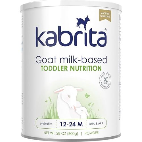 Kabrita Goat Milk-Based Toddler Nutrition Drink, 12–24 Months, Gentle & Easy to Digest, Clean Label Project Certified, Supports Gut Health, Immunity & Brain Development 28oz (Pack of 1)