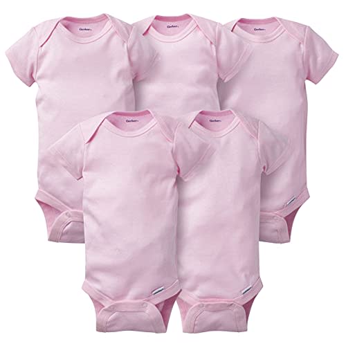 Gerber Baby Boys & Girls 5-Pack Solid Onesies Bodysuits