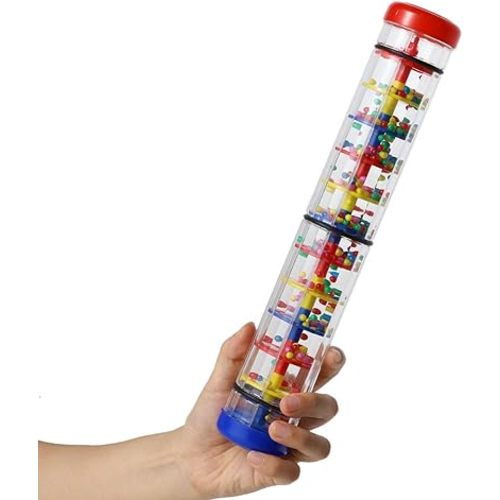 Rainmaker 12 inch Rain stick for babies Rattle Tube Rain Stick Shaker Music Sensory Auditory Instrument Toy For baby child girl (12 inch)