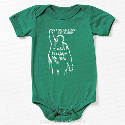 Rage Against My Sleep Bodysuit For Baby 7