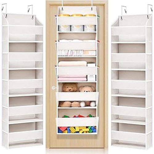 ULG 2 Pack 5-tier Over the Door Organizer Beige