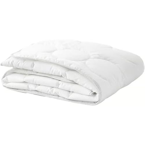 Crib Duvet Insert for Baby – White/Gray – 43" x 49" – Soft, Breathable Lyocell & Cotton – Moisture-Wicking & Hypoallergenic – Lightweight Comforter for Cot or Toddler Bed