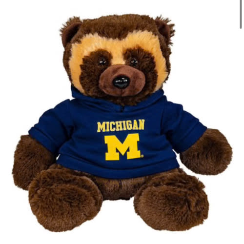 Michigan Wolverines BROWN 8 Inch Mascot Plush - 170551790